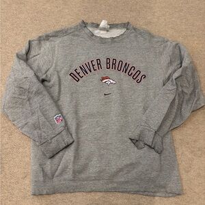 Nike Vintage Springy Jeans Gray Denver Broncos Hoodie